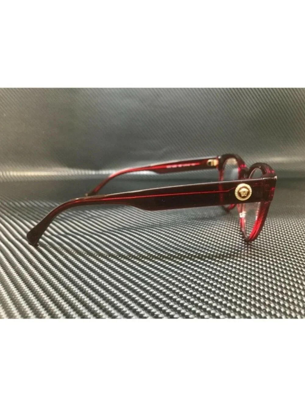 New Versace Women  Transparent Red Eyeglasses  51- 19-
